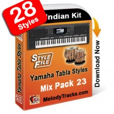 Yamaha Mix Songs Tabla Styles Set 23 - Indian Kit (SFF1 & SFF2) - Keyboard Beats - Pack